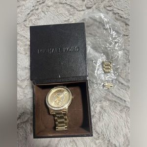 gold tone michael kors mk watch